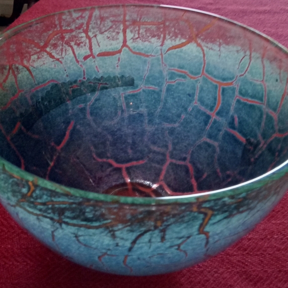 SWEDISH ART GLASS BOWL - Picture 5 of 5